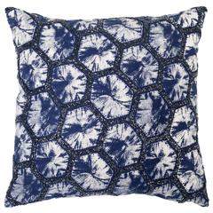 Delra Pillow, Navy/White