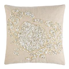 Pendi Pillow, Beige/White