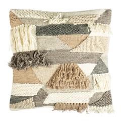 Honor 20" Pillow, Grey/Ivory