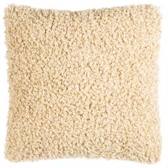 Kalista Shag Pillow, Beige