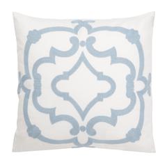 Daciana Pillow, White/Blue