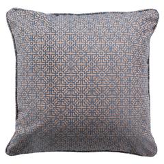 Caitria Pillow, Blue/Tan