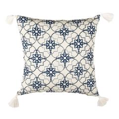Mariella Pillow, White/Blue