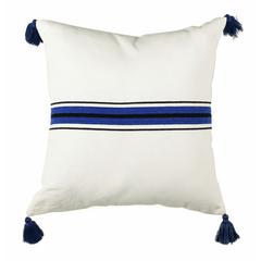 Orlanda Pillow, White/Navy