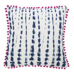 Atalia Pillow, Pink/Cream/Navy