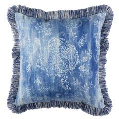 Kayden Pillow, Blue/Cream