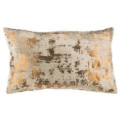 Edmee Metallic  Pillow, Potato Brown/Copper, PLS881C-1220