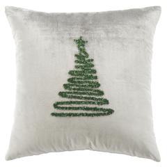 Enchanted Evergreen  Pillow, Grey/Green, PLS882C-2020
