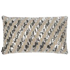 Angelien Pillow, Beige/Silver, PLS886A-1220