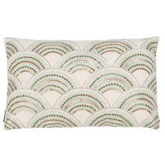 Kadri Pillow, Beige/Teal/Gold, PLS889A-1220