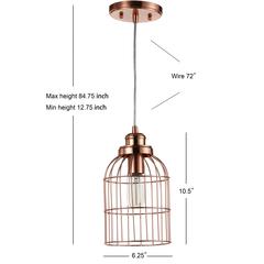 Cannelle Pendant, Copper