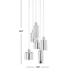 Narin Pendant, Silver/Chrome