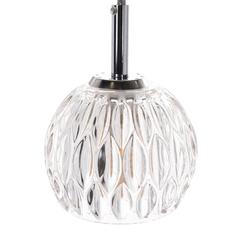 Lanson Pendant, Chrome/Clear