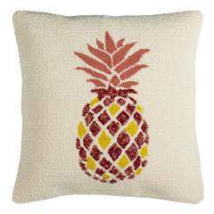 Pure Pineapple Pillow, Red/Yellow/White
