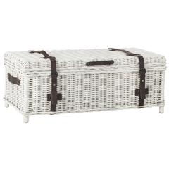 Home Collection Navarro White Rattan Coffee Table