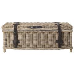 Home Collection Navarro White Rattan Coffee Table