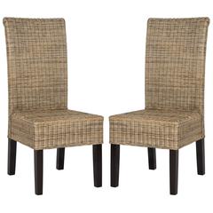 ARJUN 18''H WICKER DINING CHAIR, SEA8013A-SET2