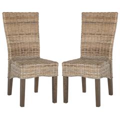 OZIAS 19''H WICKER DINING CHAIR, SEA8014A-SET2