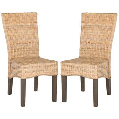 OZIAS 19''H WICKER DINING CHAIR, SEA8014C-SET2