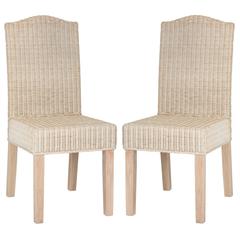ODETTE 19''H WICKER DINING CHAIR, SEA8015D-SET2