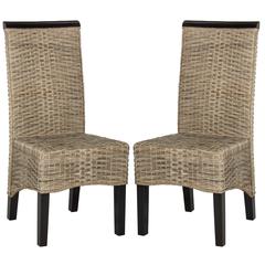 ILYA 18''H WICKER DINING CHAIR, SEA8017A-SET2