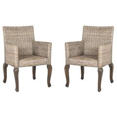 ARMANDO 18''H WICKER DINING CHAIR, SEA8019B-SET2