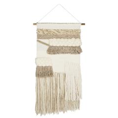 Sedona Woven Wall Art 122 Cream Beige, Cream/Beige