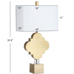Marina Trellis 31.5-Inch H Table Lamp , Gold