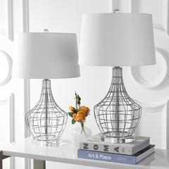 Olga Table Lamp, Silver