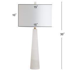Delilah Alabaster Table Lamp, White, TBL4067A