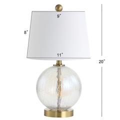 Riglan Table Lamp, Clear/Gold