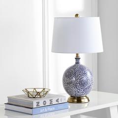 Orianna Table Lamp, Blue/White