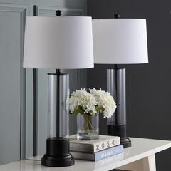 Jayse Table Lamp, Black/Clear