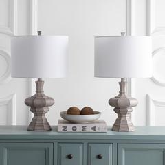 Melville Table Lamp, Grey Wash