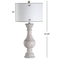 Savion Table Lamp, White Wash