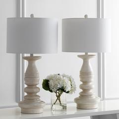 Jareth Table Lamp, White Wash