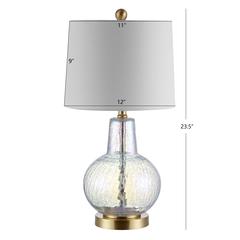 Atlas Table Lamp, Luster Crackle