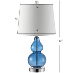Brisor Table Lamp, Clear/Chrome