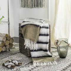 Heidi Throw, Brown/White