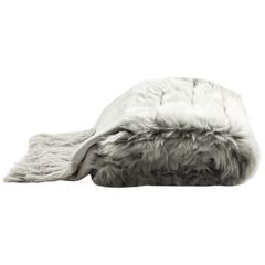 Faux Fur Alexi 20 X 80 Bed Runner, Grey