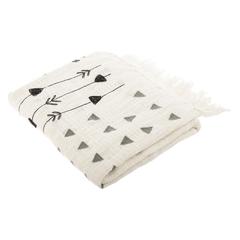 Penton Fringe Throw, Grey/White, THR908A-5060