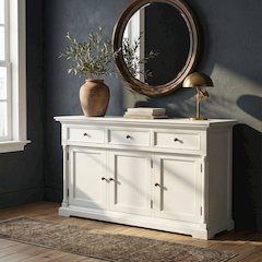 Provence Classic White Classic Sideboard with 3 doors