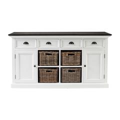 Halifax Contrast Classic White & Black Buffet