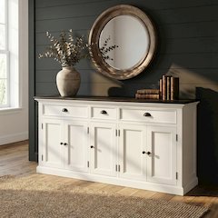 Halifax Contrast Classic White & Black Buffet