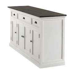 Mahogany Veneer Kitchen Buffet Sideboard with Drawers and Storage Cabinet