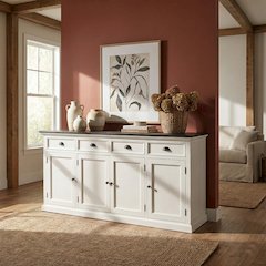 Halifax Contrast Classic White & Black Buffet