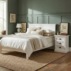 Halifax Classic White King Size Bed