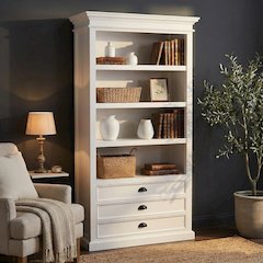 Halifax Classic White Bookcase