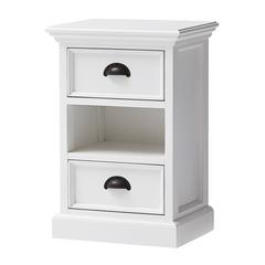 Classic White Bedside Storage Unit - The Charming Organizer, Belen Kox
