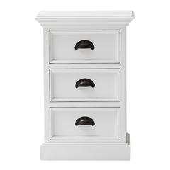 Halifax Classic White Bedside Drawer Unit